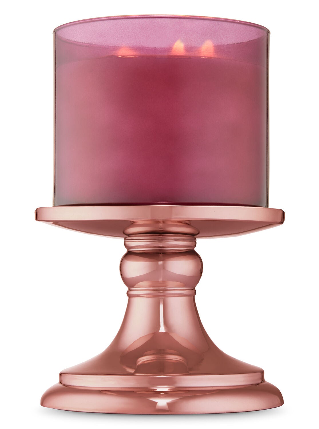 Rose Gold Pedestal 3-Wick Candle Holder - Bath And Body Works
