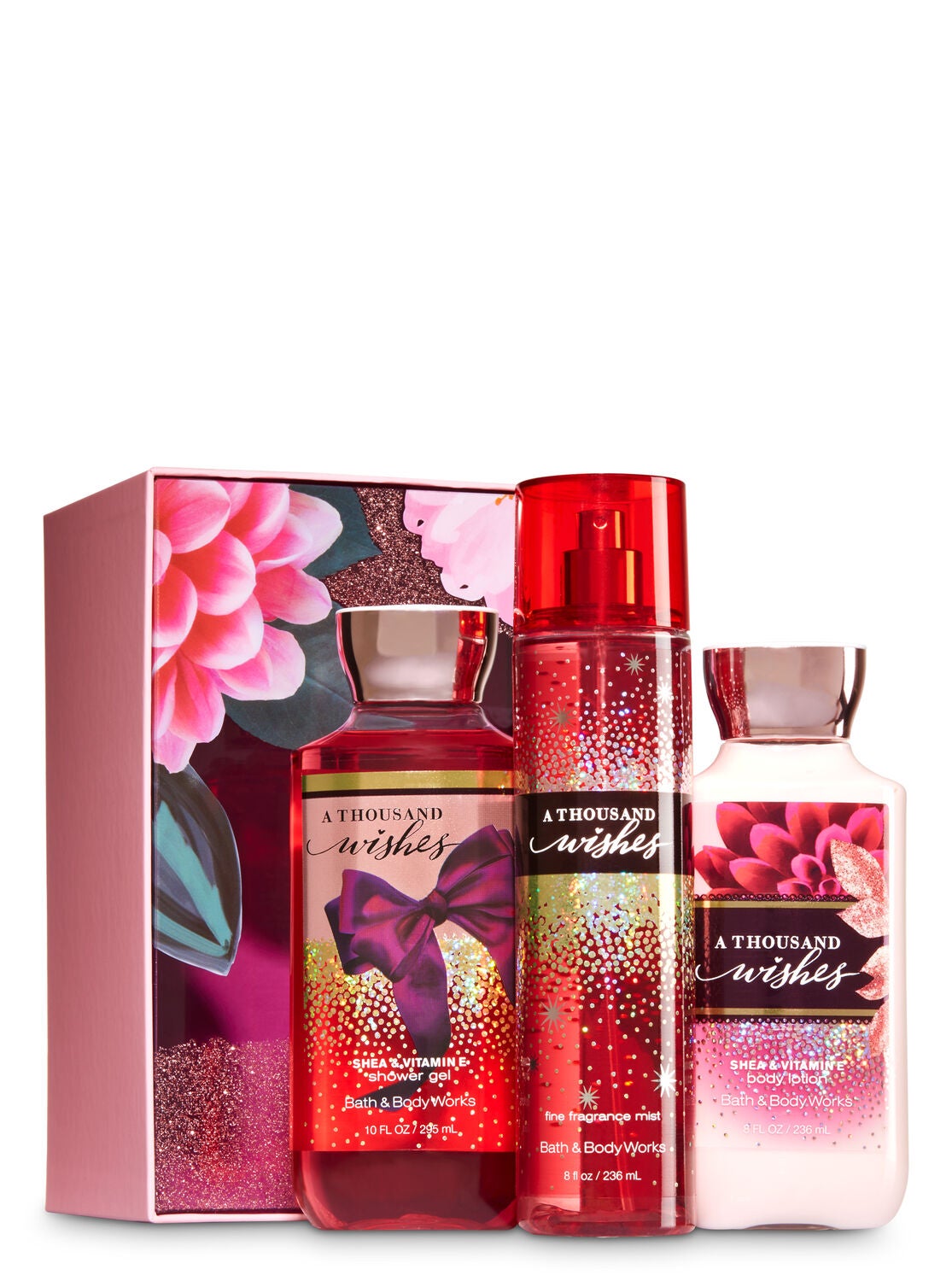 A Thousand Wishes Sparkling Blooms Gift Set - Bath And Body Works