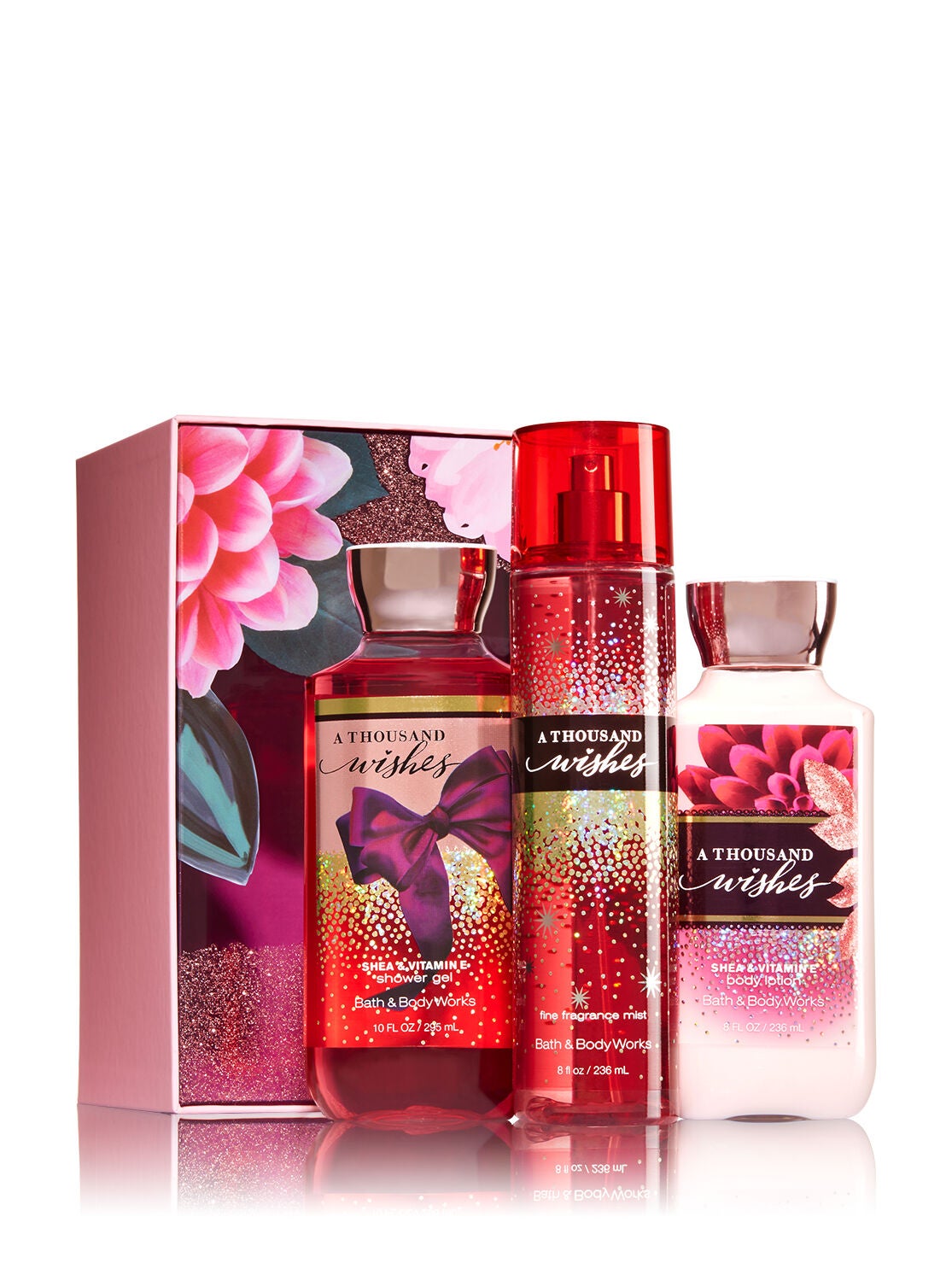 A Thousand Wishes Sparkling Blooms Gift Set - Bath And Body Works
