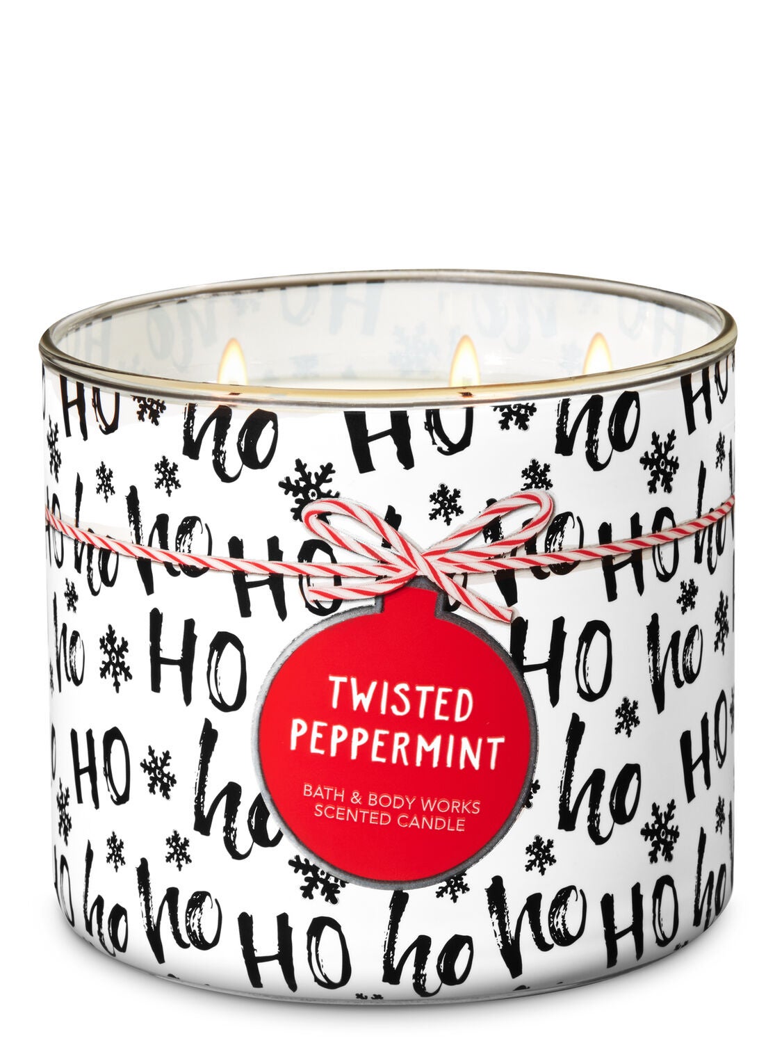 Twisted Peppermint 3-Wick Candle - Bath And Body Works
