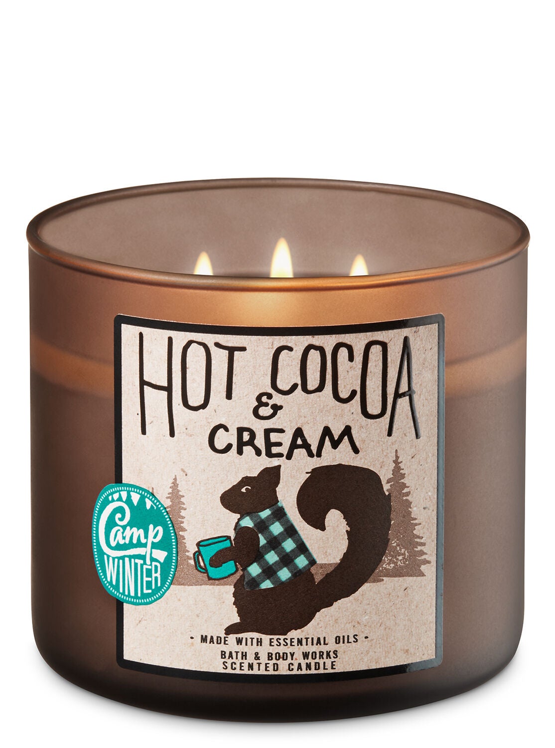 Hot Cocoa & Cream 3-Wick Candle - Bath And Body Works
