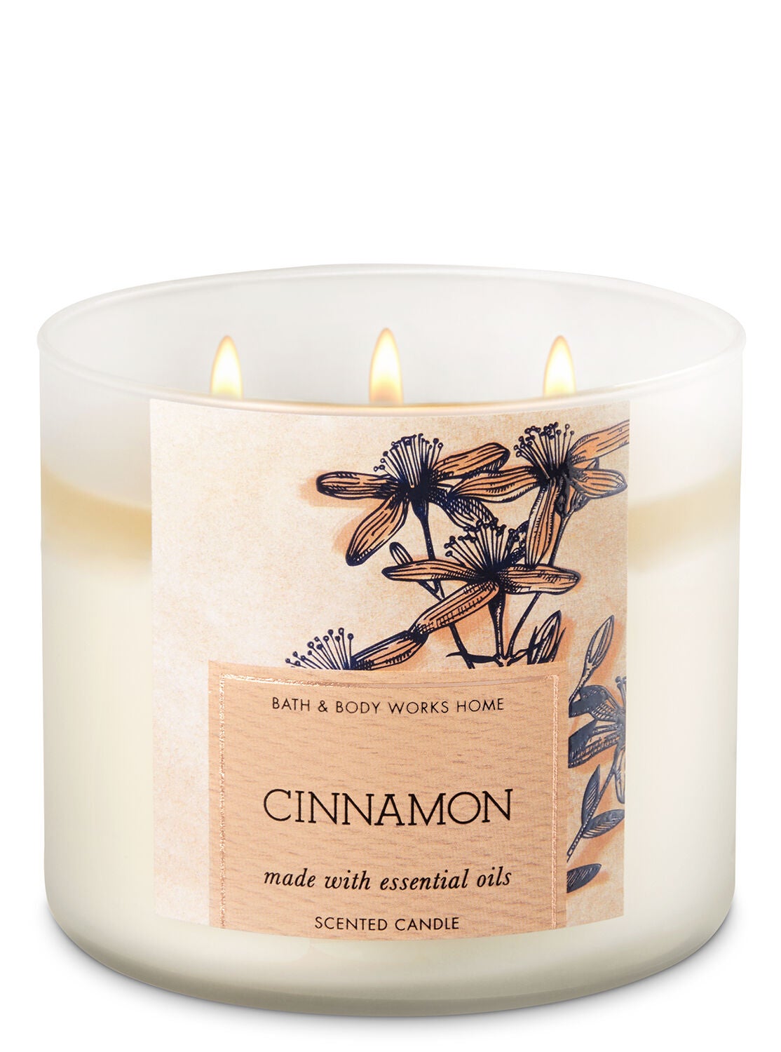 Cinnamon 3-Wick Candle - Bath And Body Works