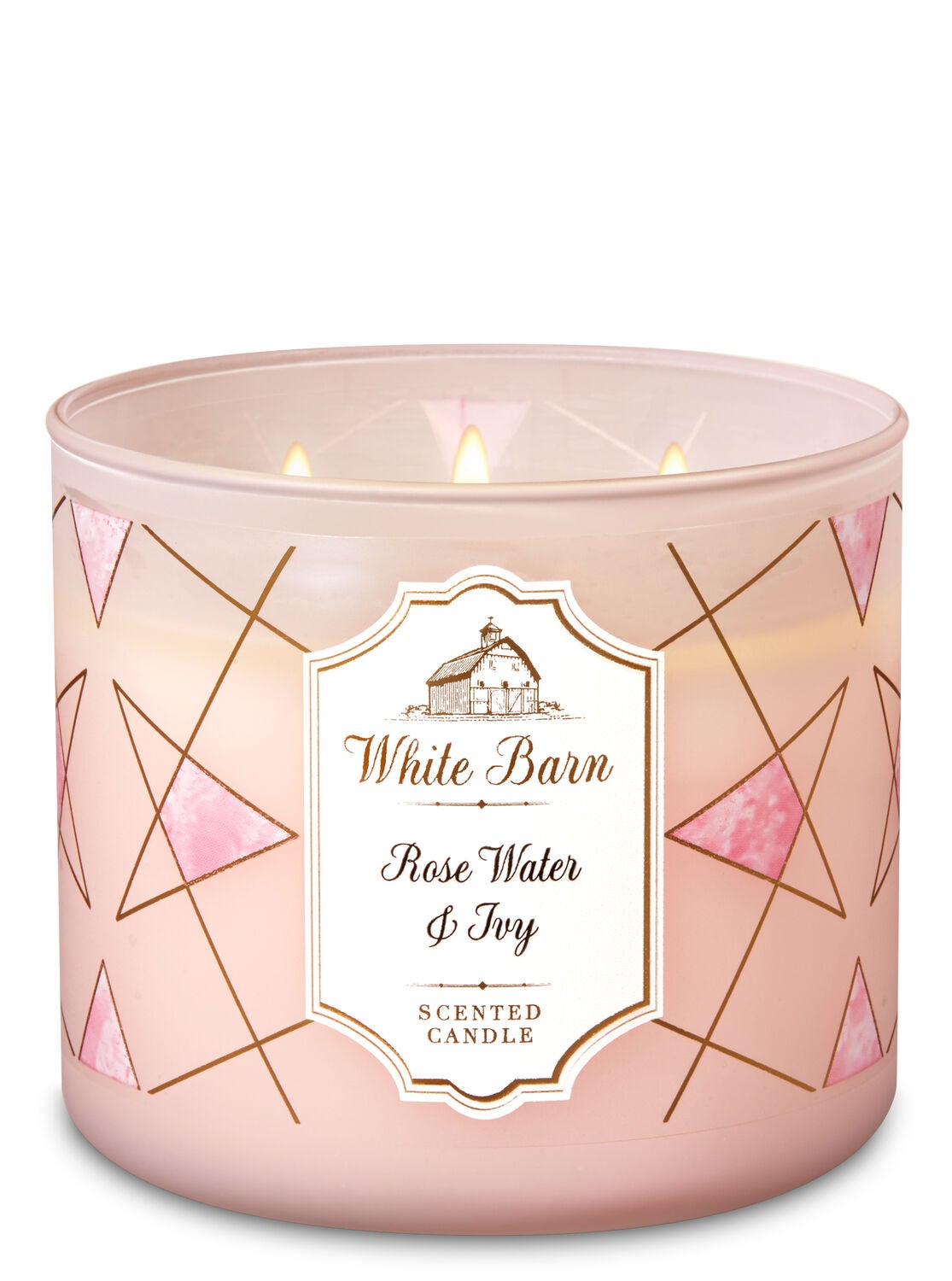 Rose Water & Ivy 3-Wick Candle - Bath And Body Works