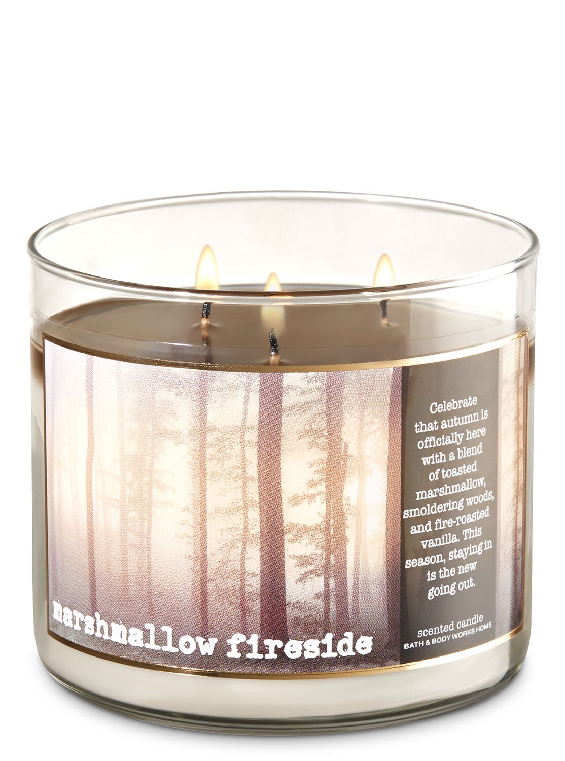 Marshmallow Fireside 3-Wick Candle - Bath And Body Works