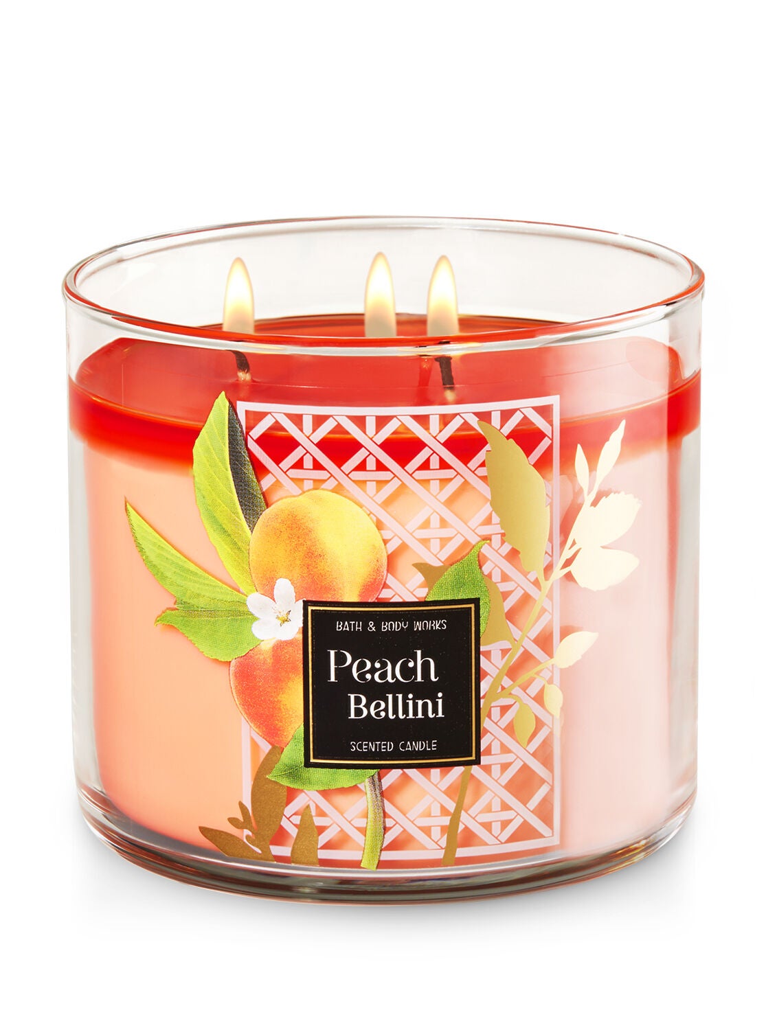 Peach Bellini 3-Wick Candle - Bath And Body Works