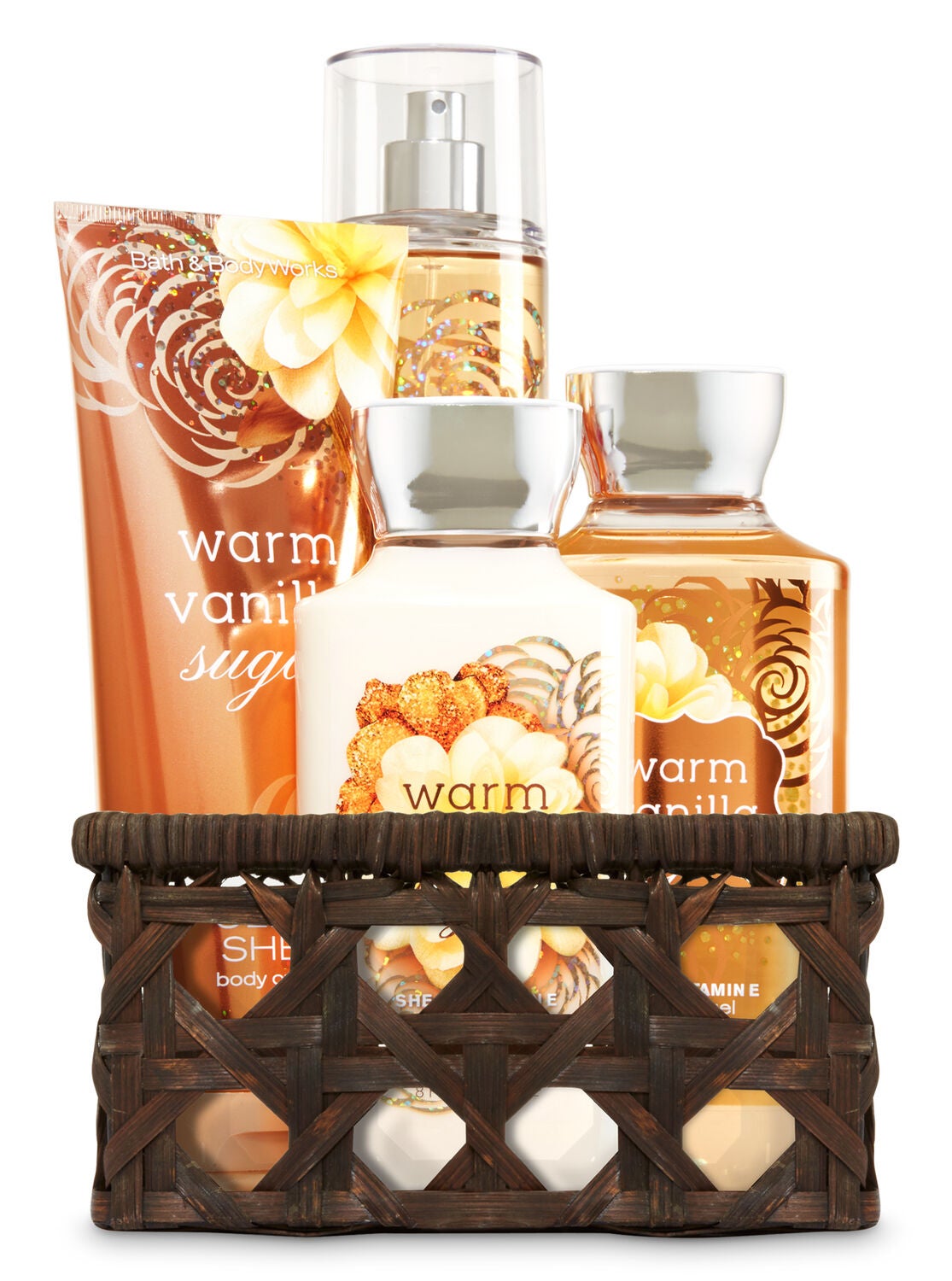 Warm Vanilla Sugar Basket of Favorites Gift Kit - Bath And Body Works