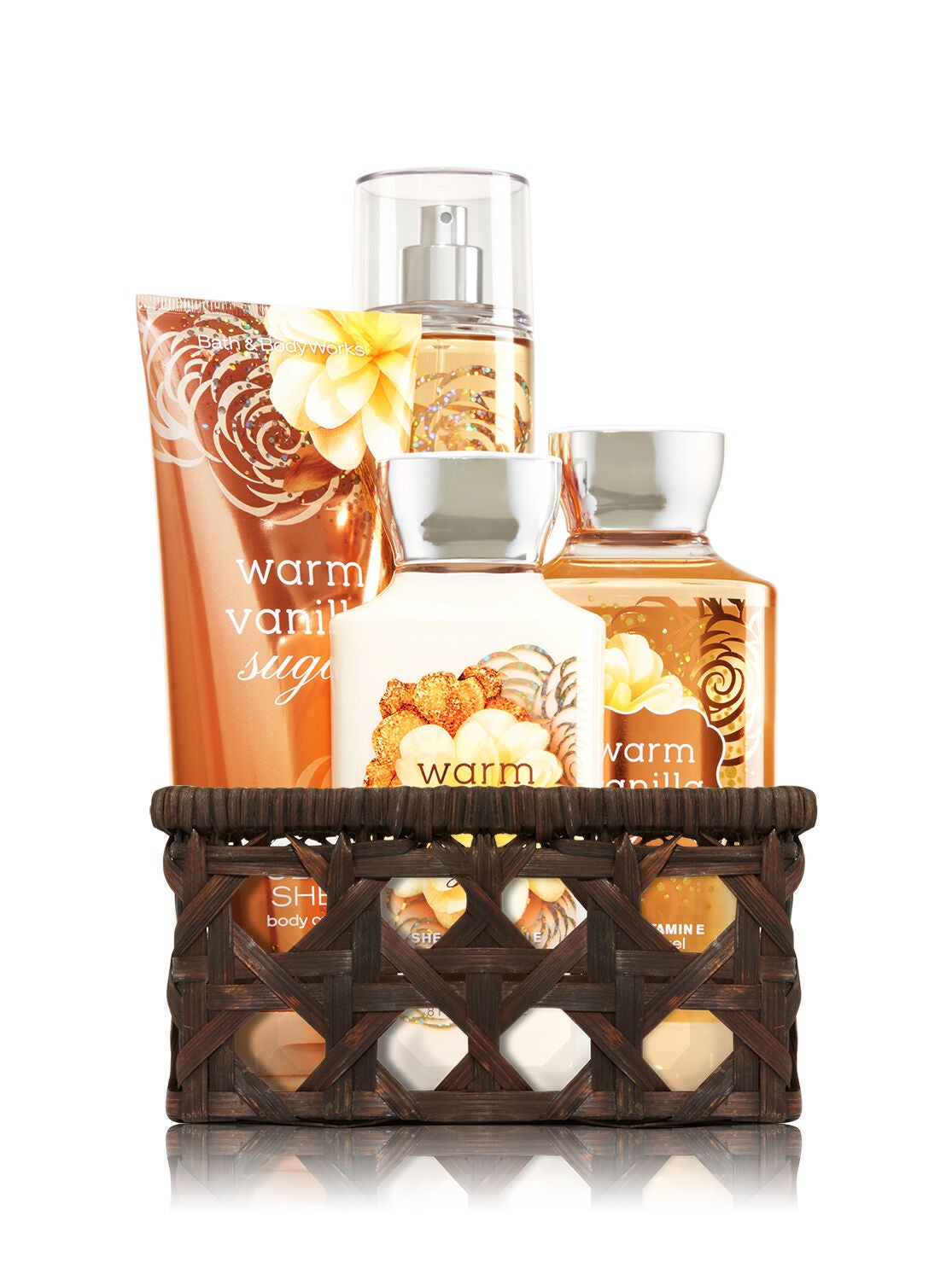 Warm Vanilla Sugar Basket of Favorites Gift Kit - Bath And Body Works