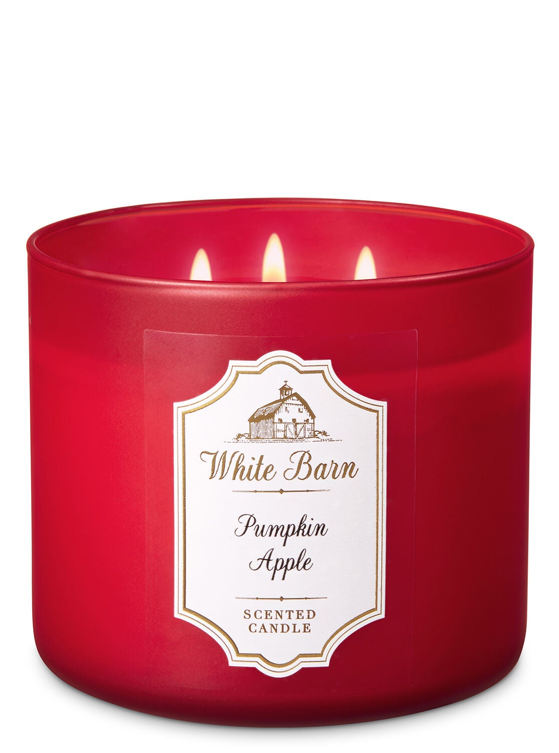 White Barn Pumpkin Apple 3-Wick Candle - Bath And Body Works