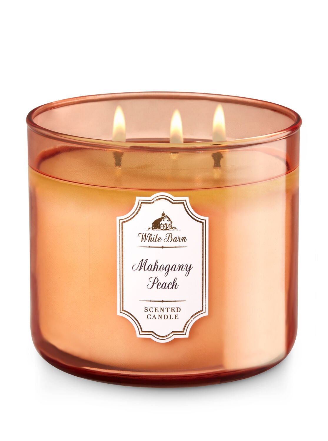 Mahogany Peach 3-Wick Candle - Bath And Body Works