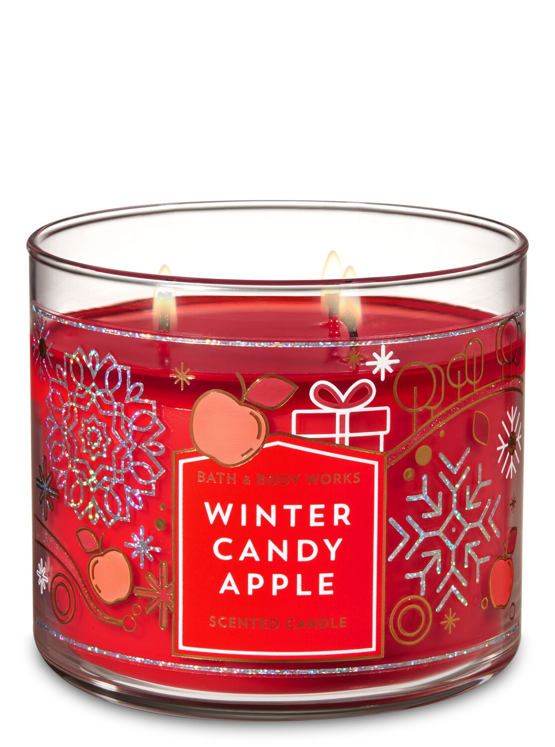 Winter Candy Apple 3-Wick Candle - Bath And Body Works