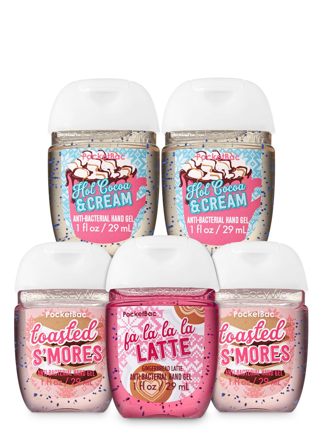 Cocoa Café PocketBac Hand Sanitizers, 5-Pack - Bath And Body Works