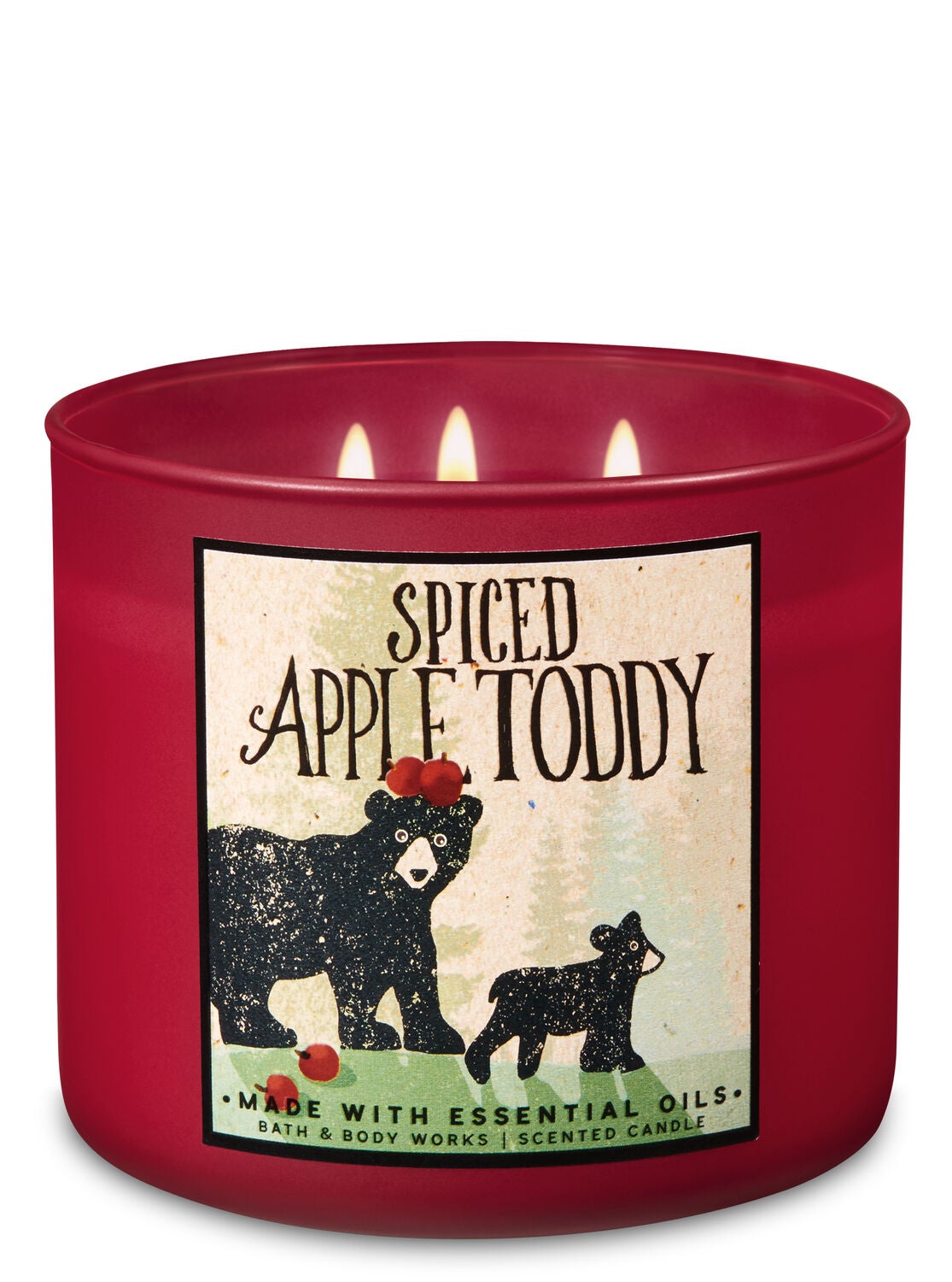 Spiced Apple Toddy 3-Wick Candle - Bath And Body Works