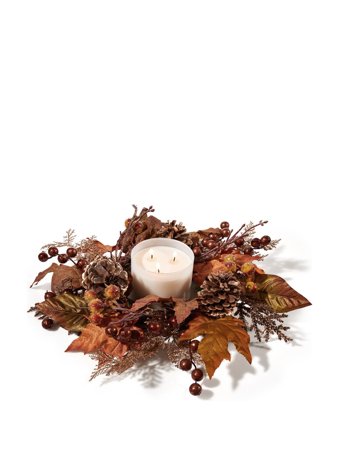 Fall Berry 3-Wick Candle Ring - Bath And Body Works