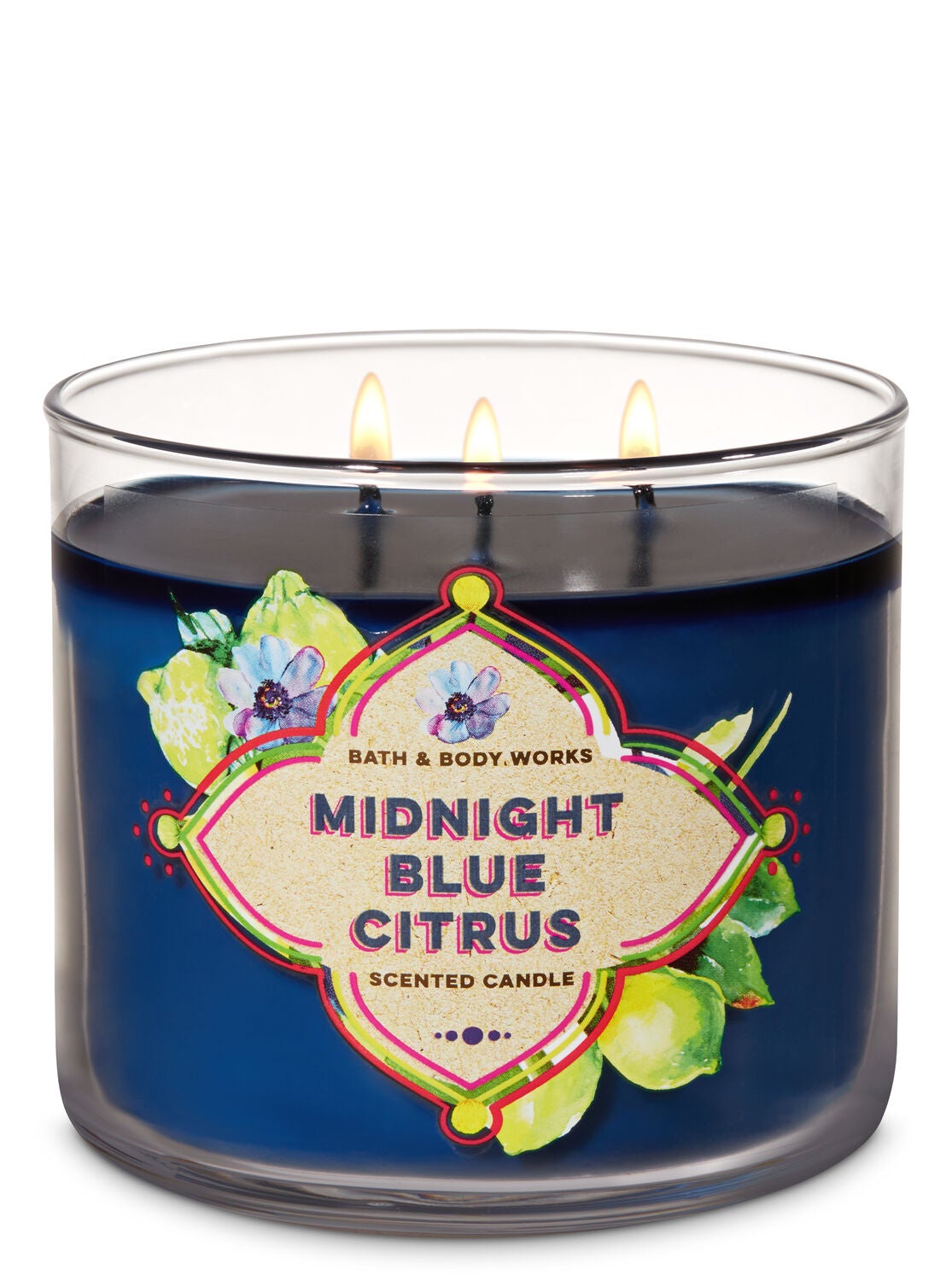 Midnight Blue Citrus 3-Wick Candle - Bath And Body Works