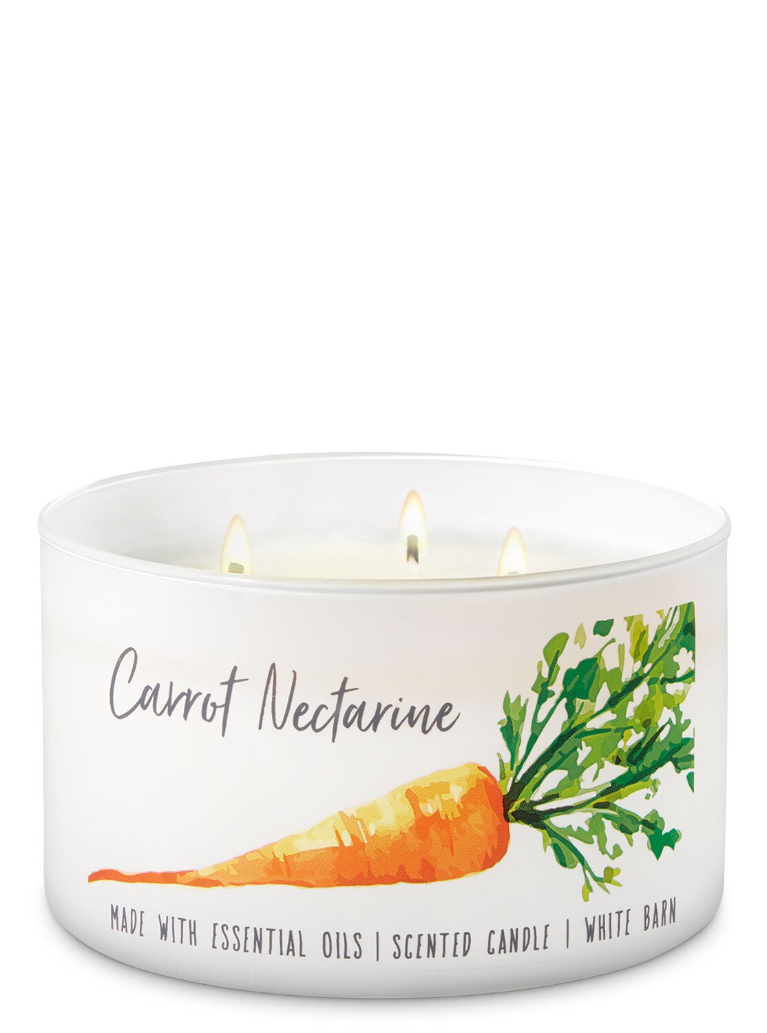 Carrot Nectarine 3-Wick Candle - Bath And Body Works
