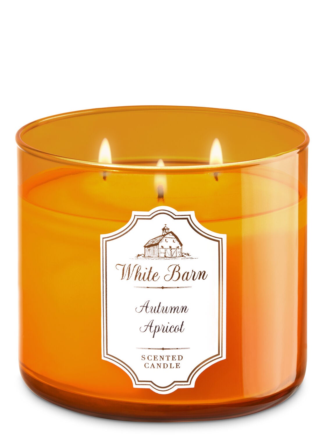 White Barn Autumn Apricot 3-Wick Candle - Bath And Body Works