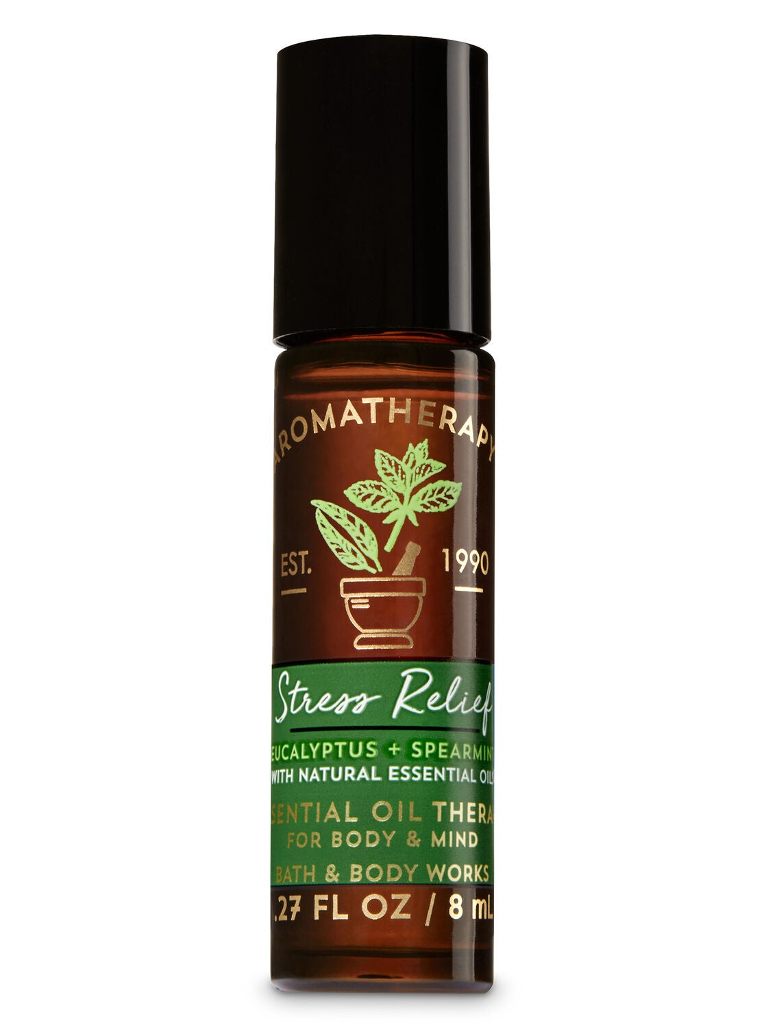 Aromatherapy Stress Relief - Eucalyptus & Spearmint Essential Oil Rollerball - Bath And Body Works