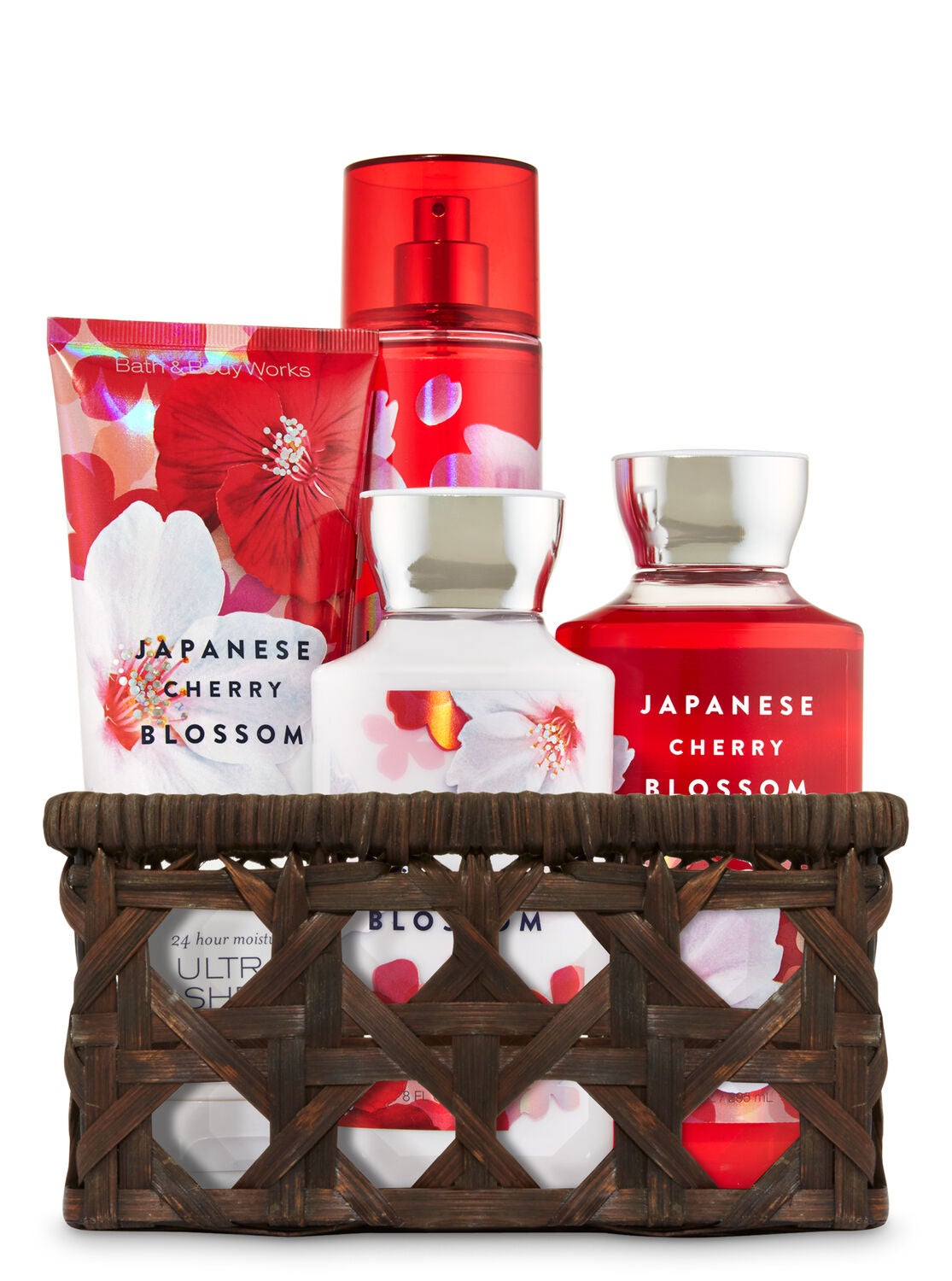 japanese cherry blossom basket of favorites gift kit bath body works bath and body works favorites
