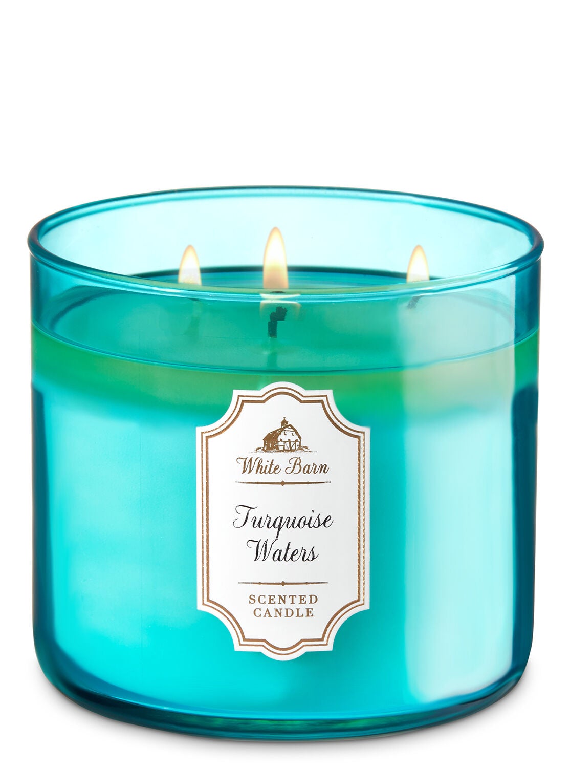 White Barn Turquoise Waters 3-Wick Candle - Bath And Body Works