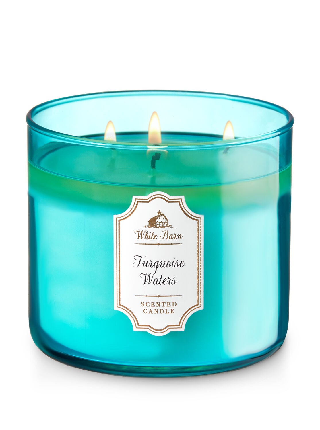 White Barn Turquoise Waters 3-Wick Candle - Bath And Body Works