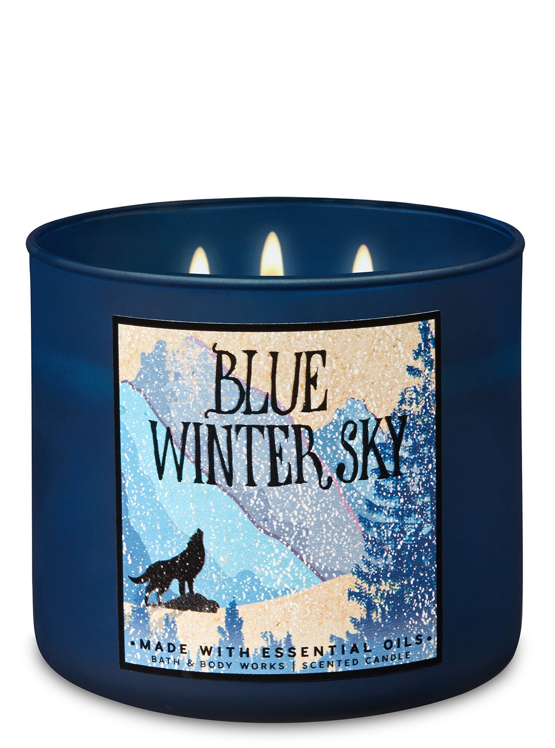 Blue Winter Sky 3-Wick Candle - Bath And Body Works