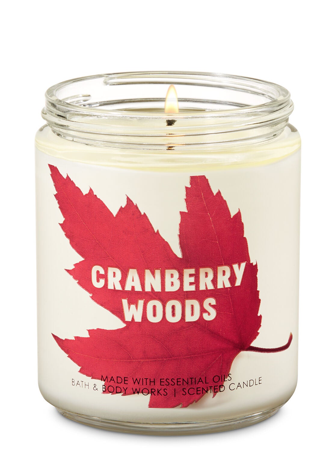 Cranberry Woods Single Wick Candle - Bath And Body Works
