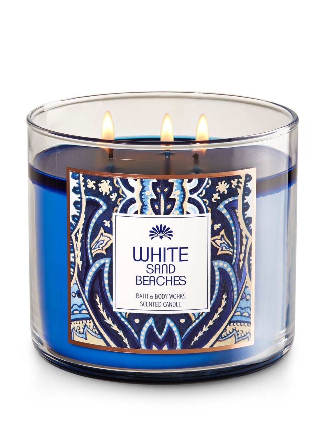 White Sand Beaches 3-Wick Candle - Bath And Body Works