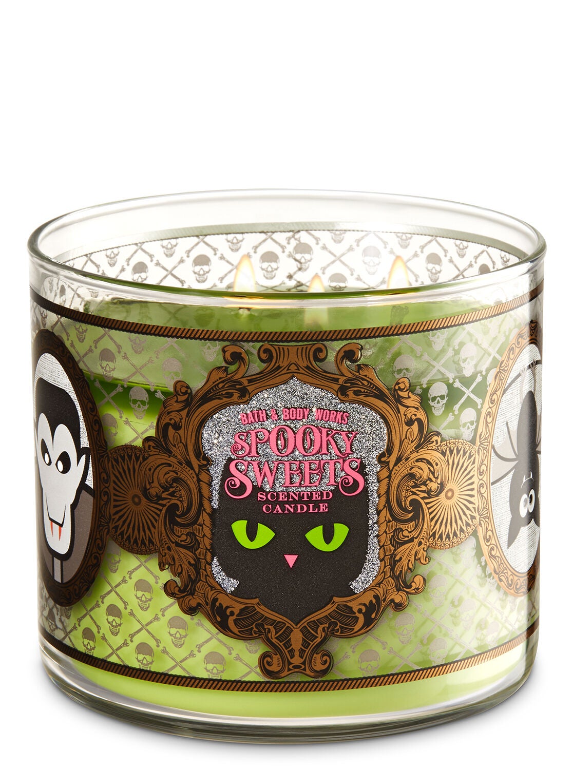 Caramel Pumpkin Swirl With Glitter Lid 3-Wick Candle - Bath And Body Works