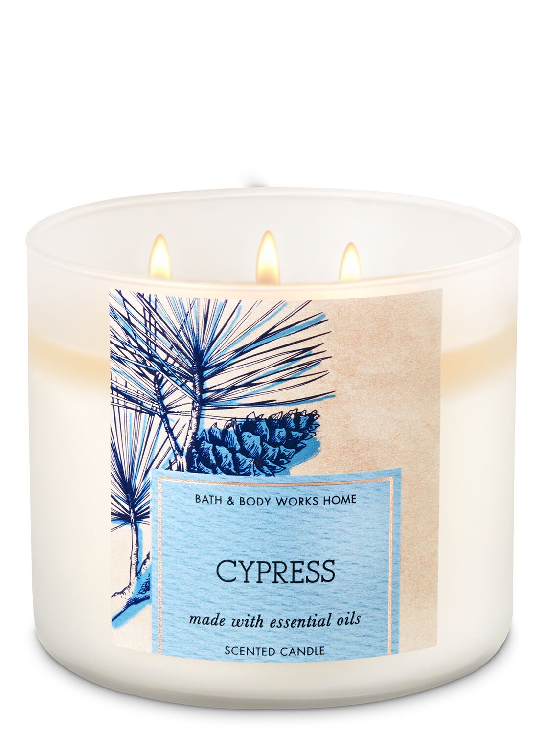 Cypress 3-Wick Candle - Bath And Body Works