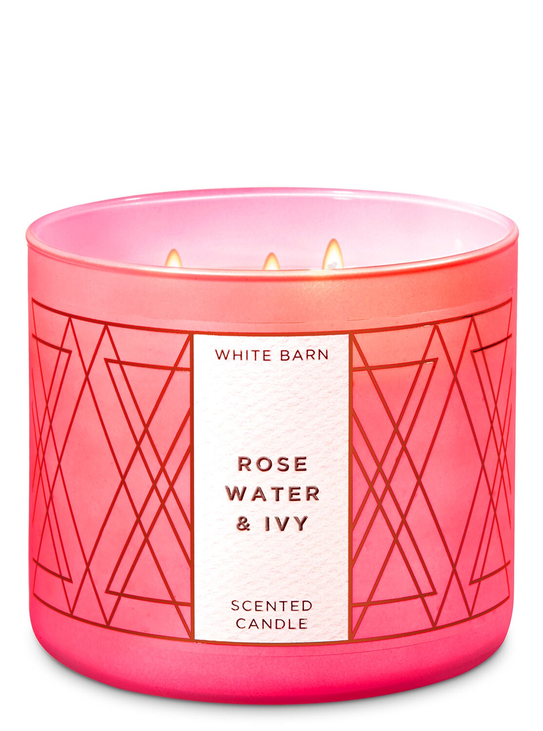 rose water ivy 3 wick candle bath body works water blossom ivy bath and body works