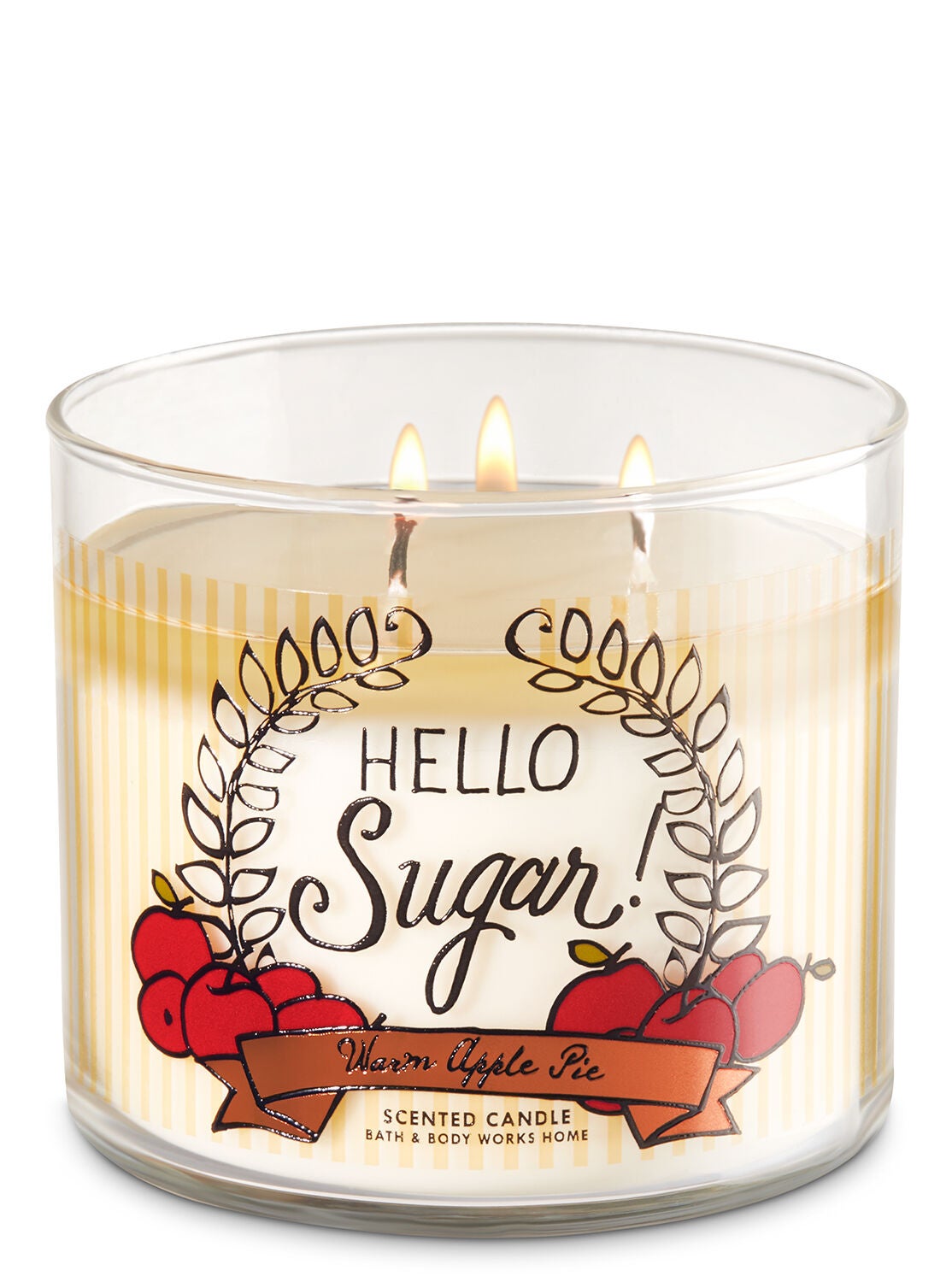 Warm Apple Pie 3-Wick Candle - Bath And Body Works