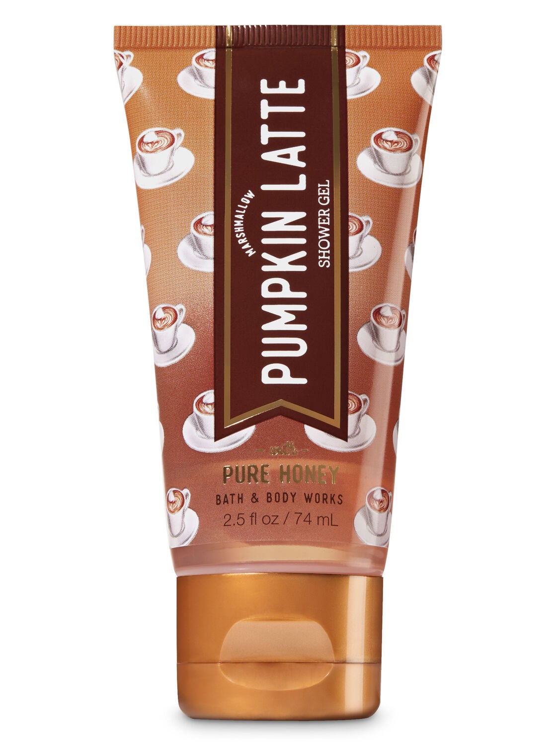 Signature Collection Marshmallow Pumpkin Latte Travel Size Shower Gel - Bath And Body Works