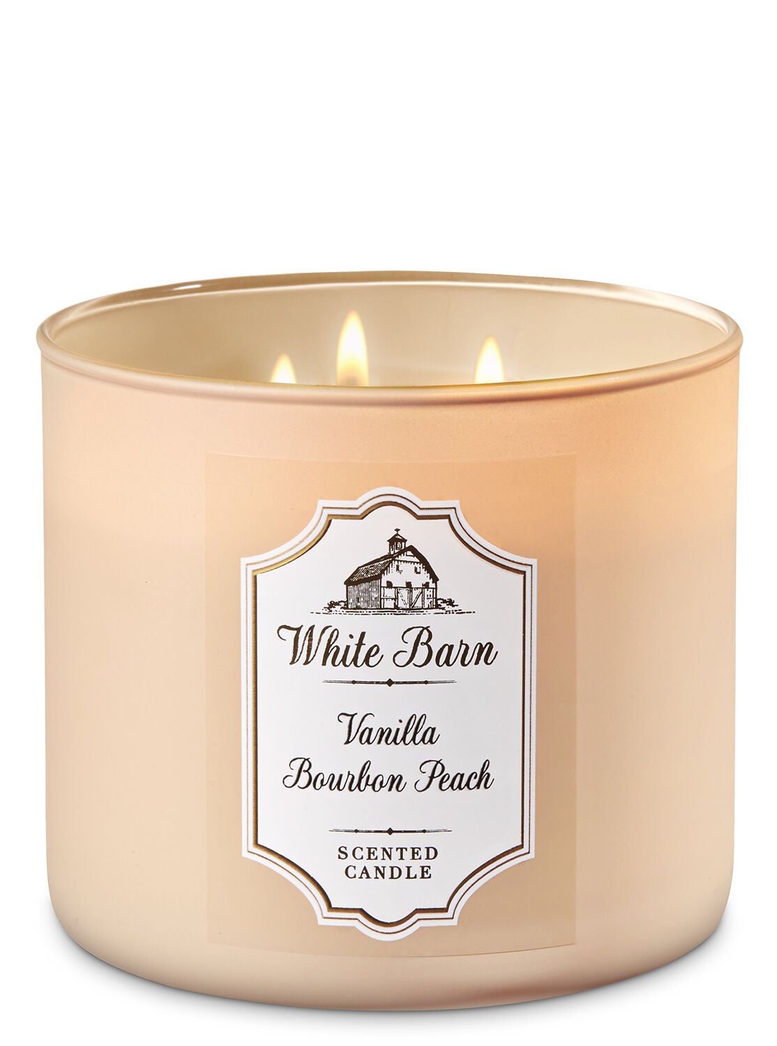 White Barn Vanilla Bourbon Peach 3-Wick Candle - Bath And Body Works