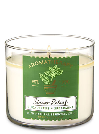 Aromatherapy Eucalyptus &amp; Spearmint 3-Wick Candle - Bath And Body Works