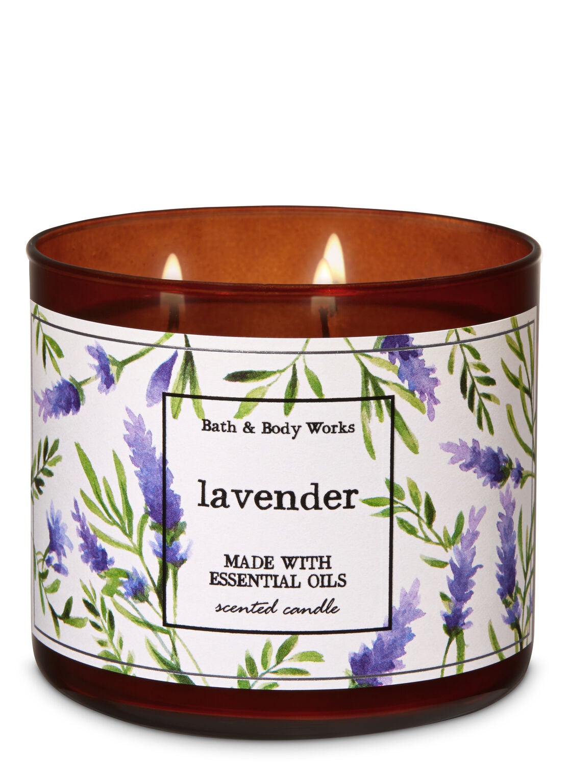 Lavender 3-Wick Candle - Bath And Body Works