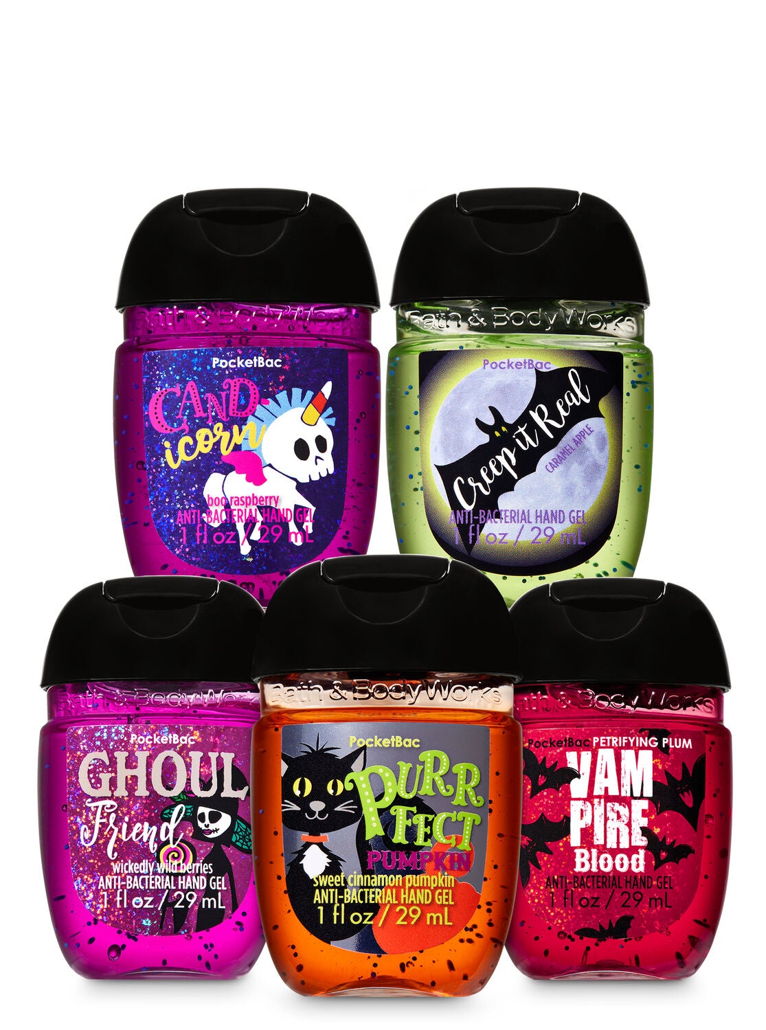 Halloween PocketBac Hand Sanitizers, 5-Pack - Bath And Body Works