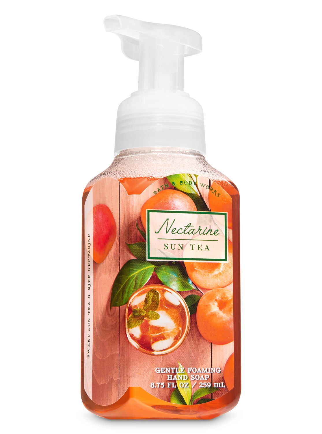 Nectarine Sun Tea Gentle Foaming Hand Soap - Bath And Body Works