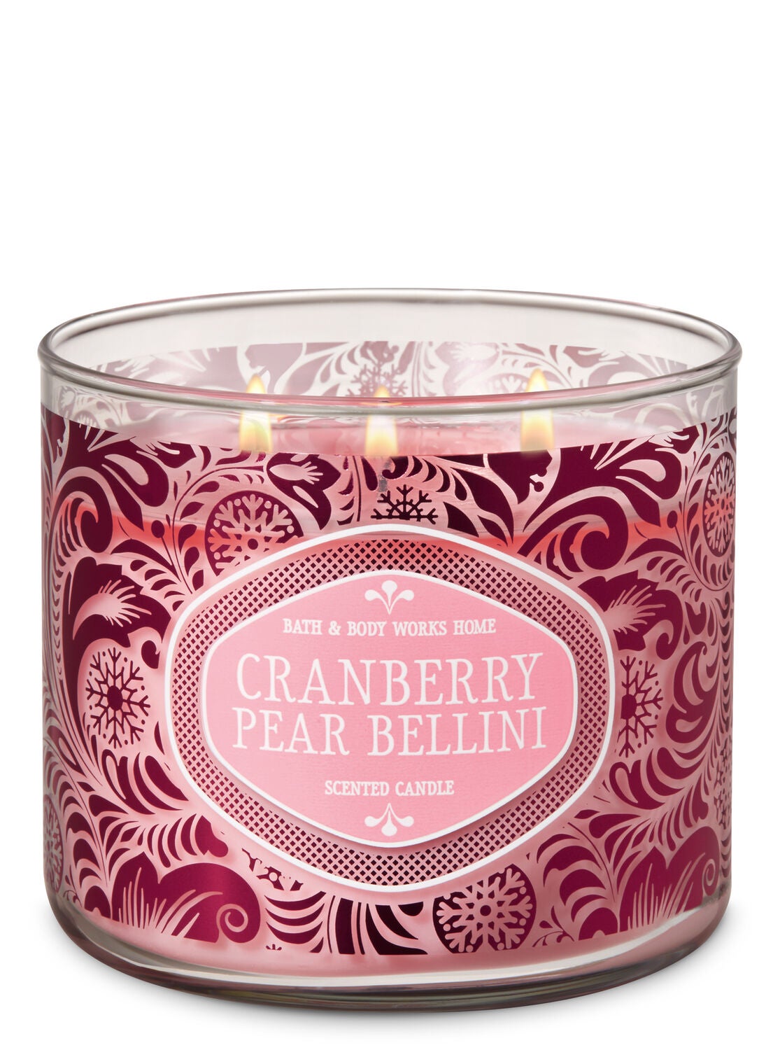Cranberry Pear Bellini 3-Wick Candle - Bath And Body Works