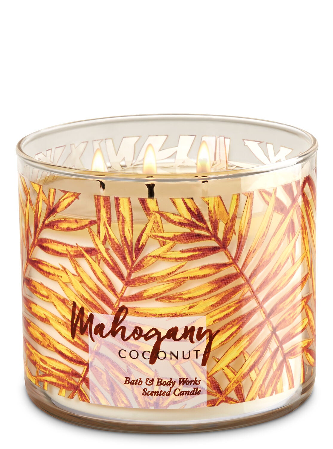 Mahogany Coconut 3-Wick Candle - Bath And Body Works