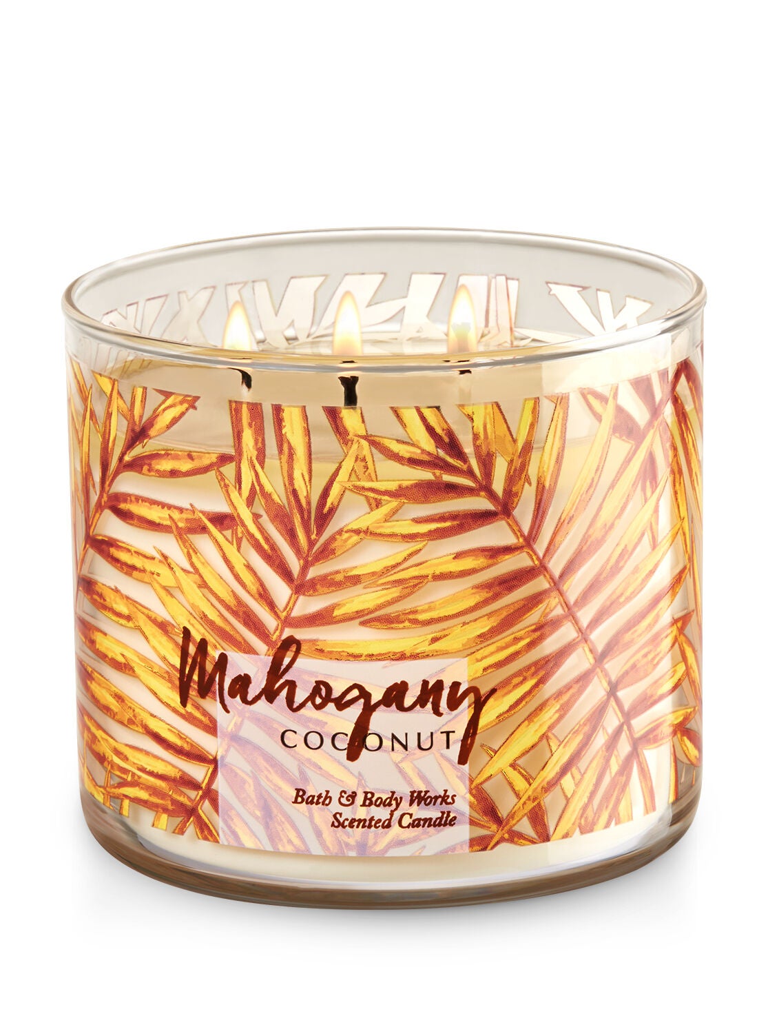 Mahogany Coconut 3-Wick Candle - Bath And Body Works