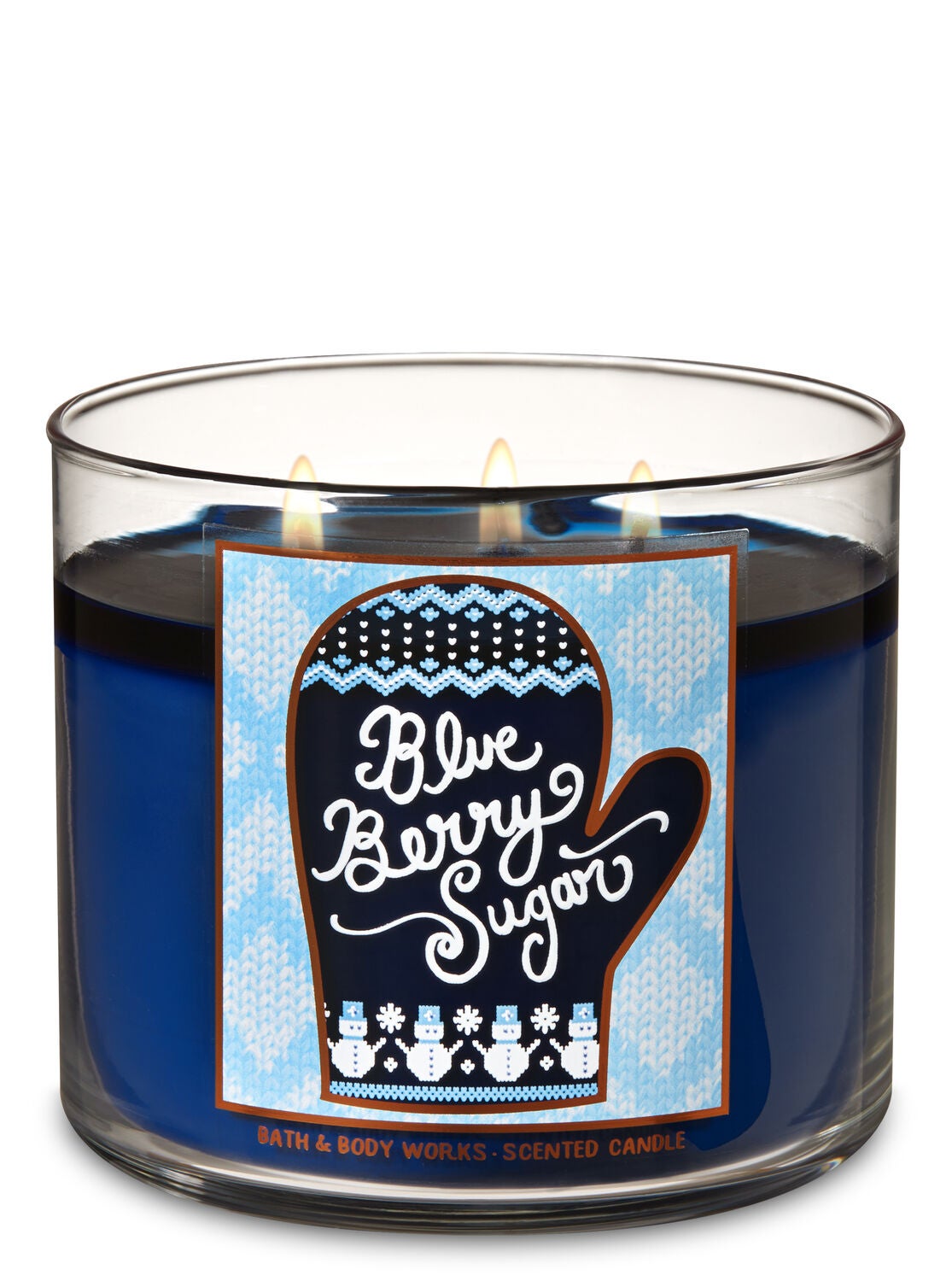 Blueberry Sugar 3-Wick Candle - Bath And Body Works