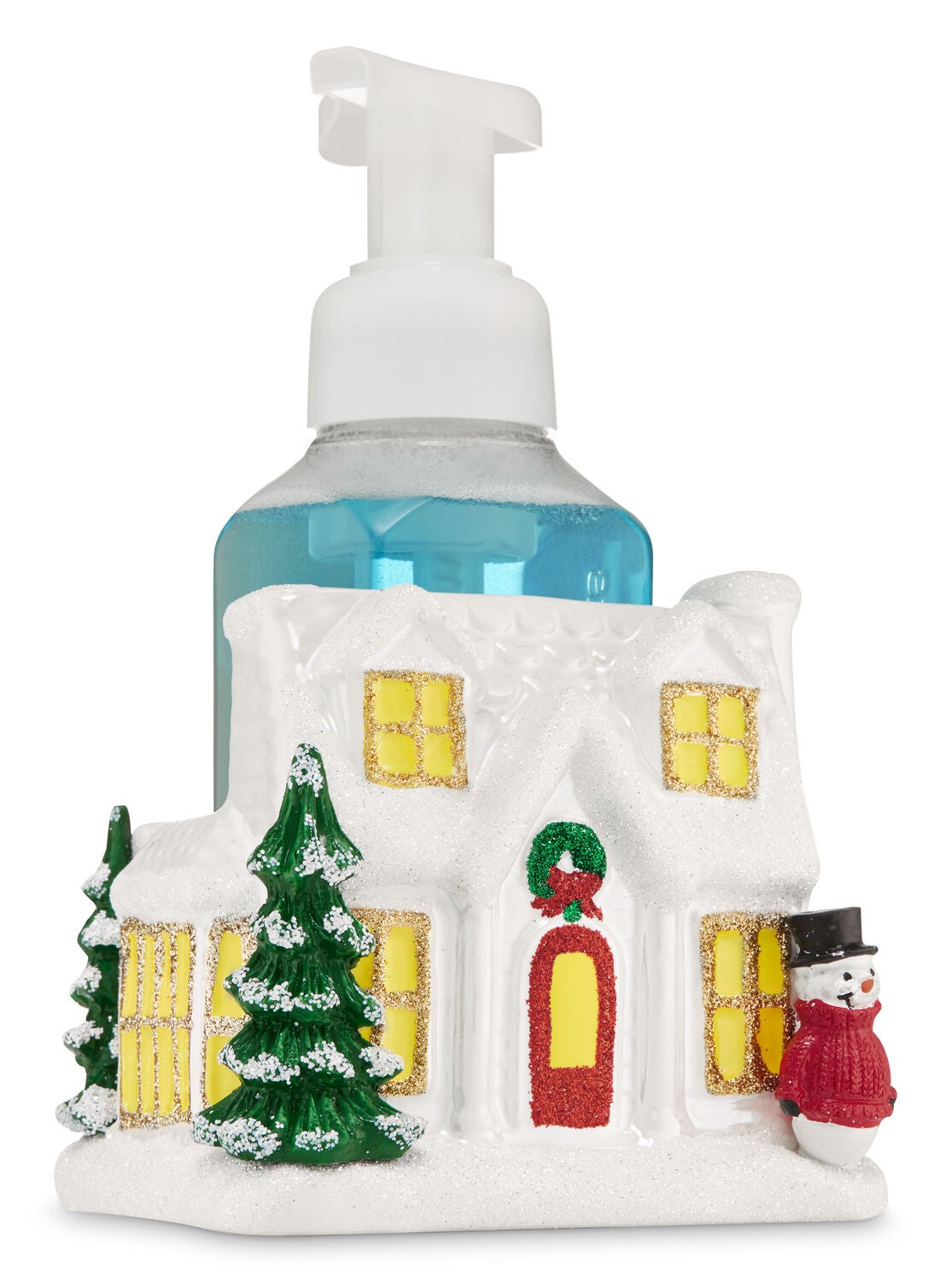 Ceramic Holiday House Hand Soap Holder - Bath And Body Works