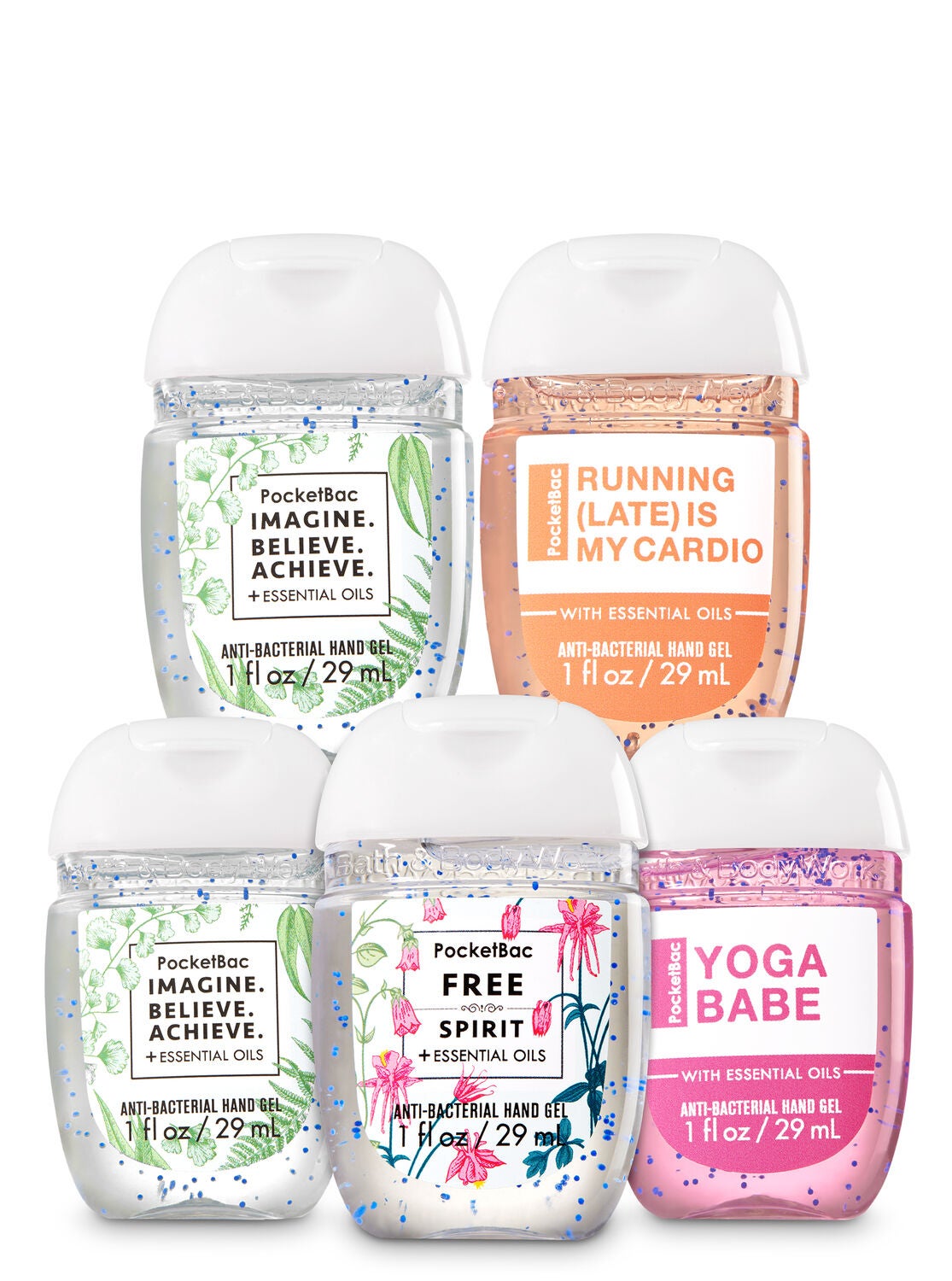 Imagine, Believe, Achieve 5-Pack PocketBac Sanitizers - Bath And Body Works