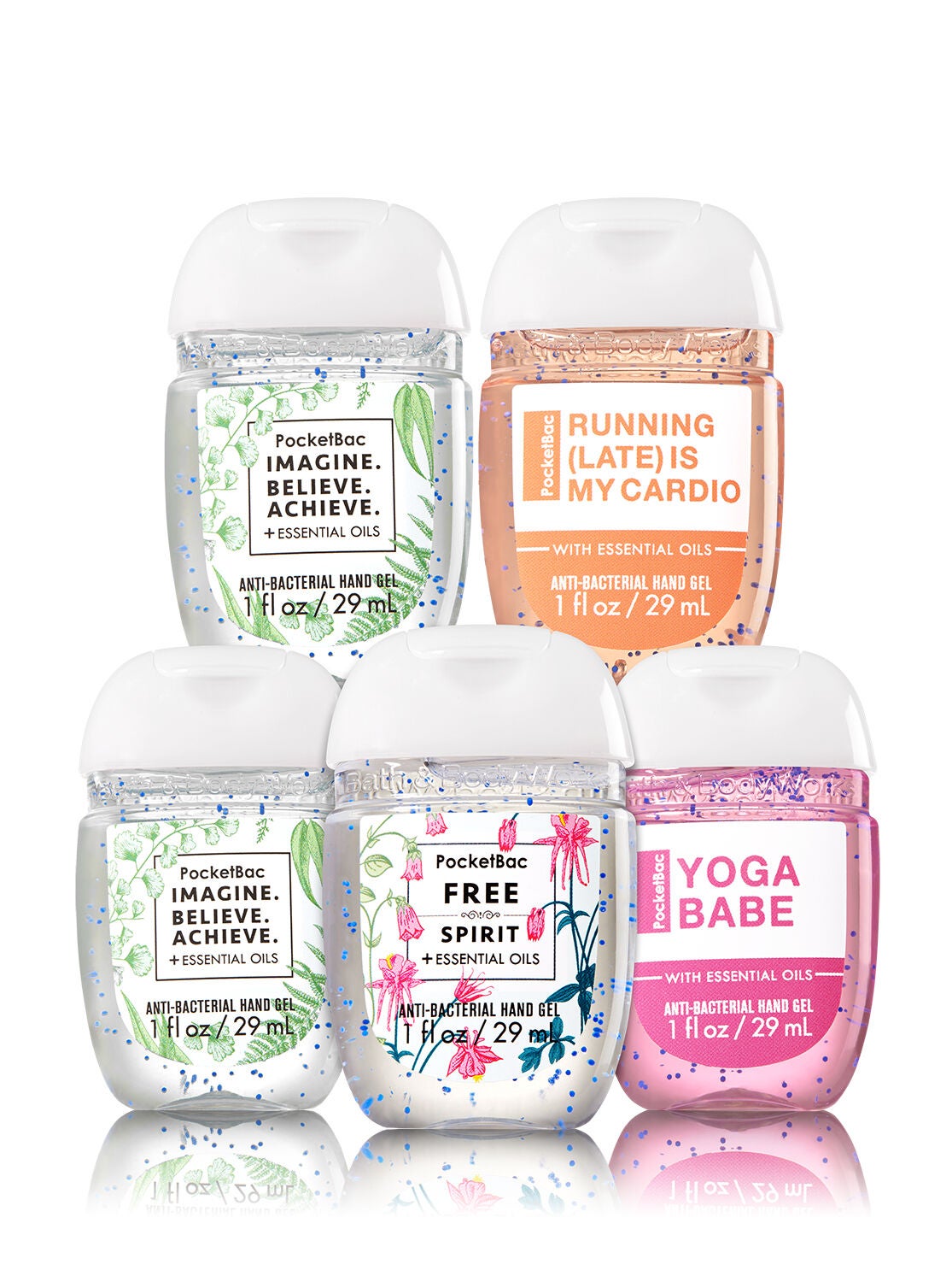 Imagine, Believe, Achieve 5-Pack PocketBac Sanitizers - Bath And Body Works