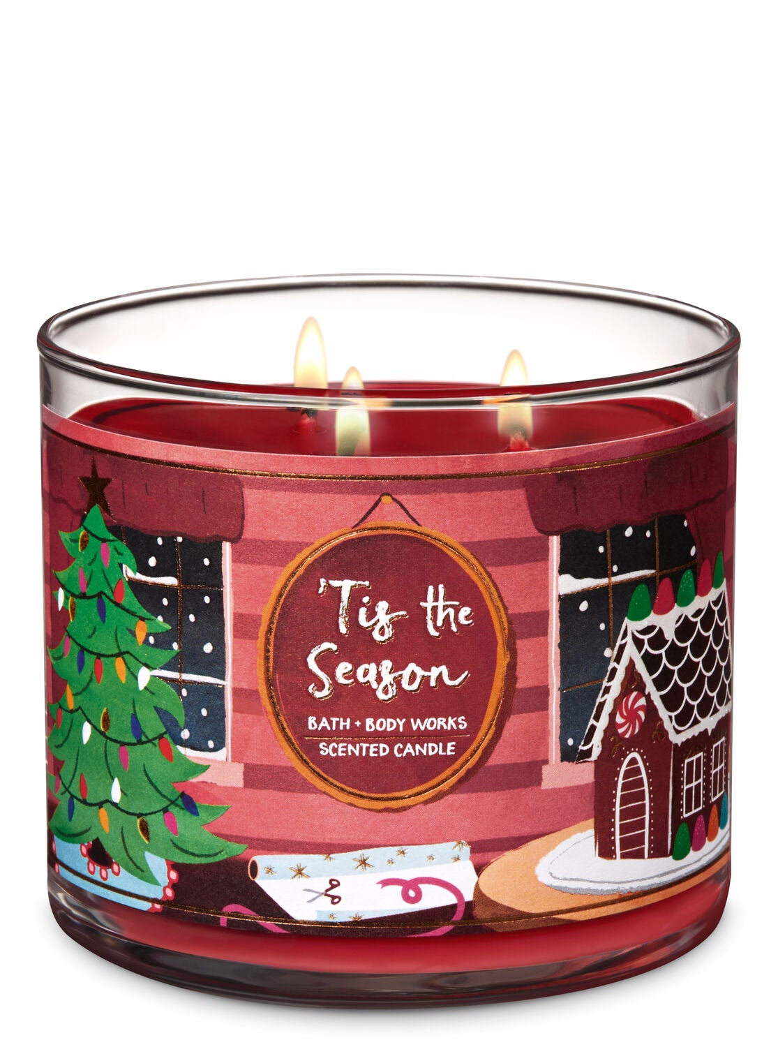 Tis the Season 3-Wick Candle - Bath And Body Works