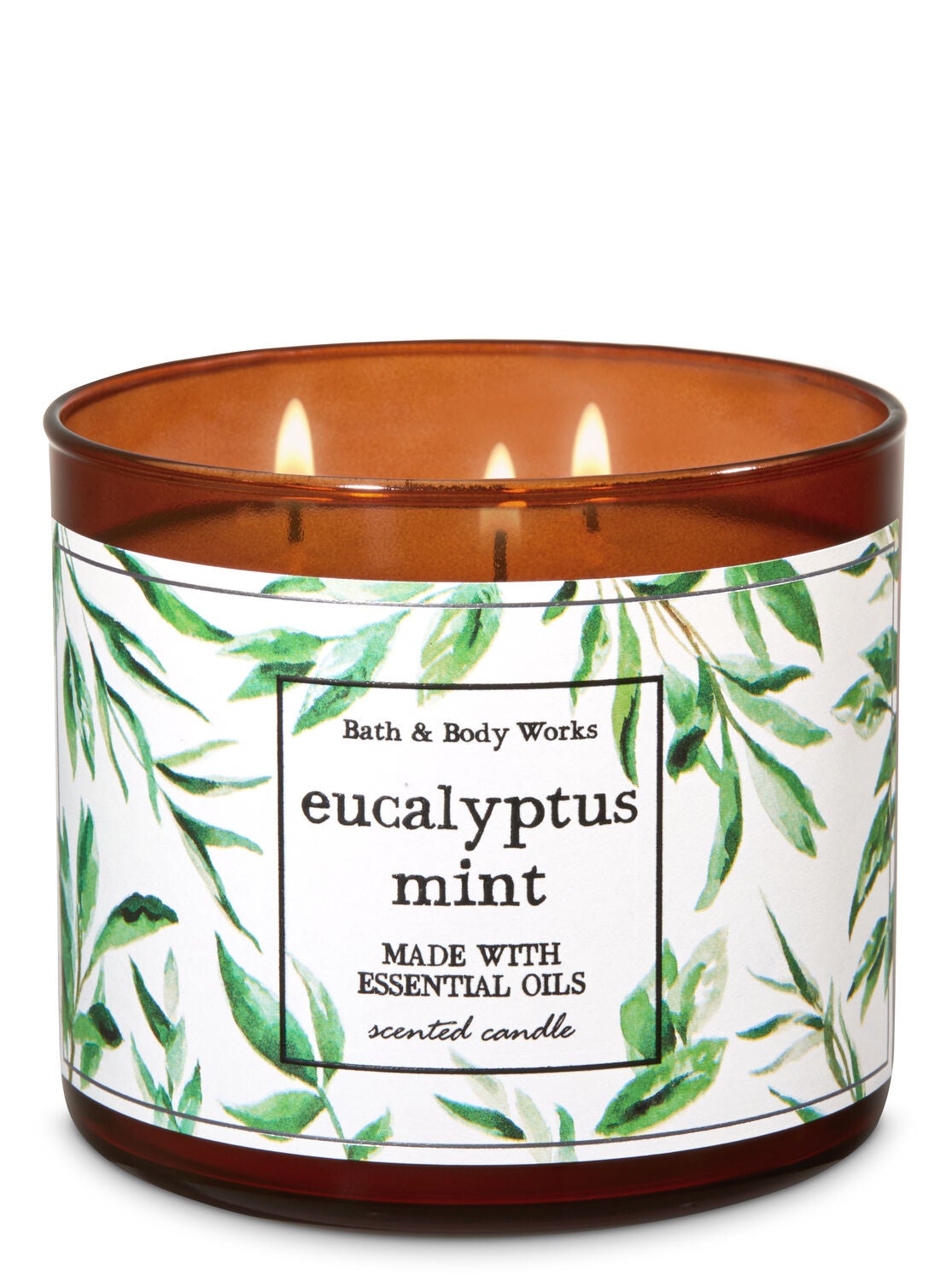 Eucalyptus Mint 3-Wick Candle - Bath And Body Works