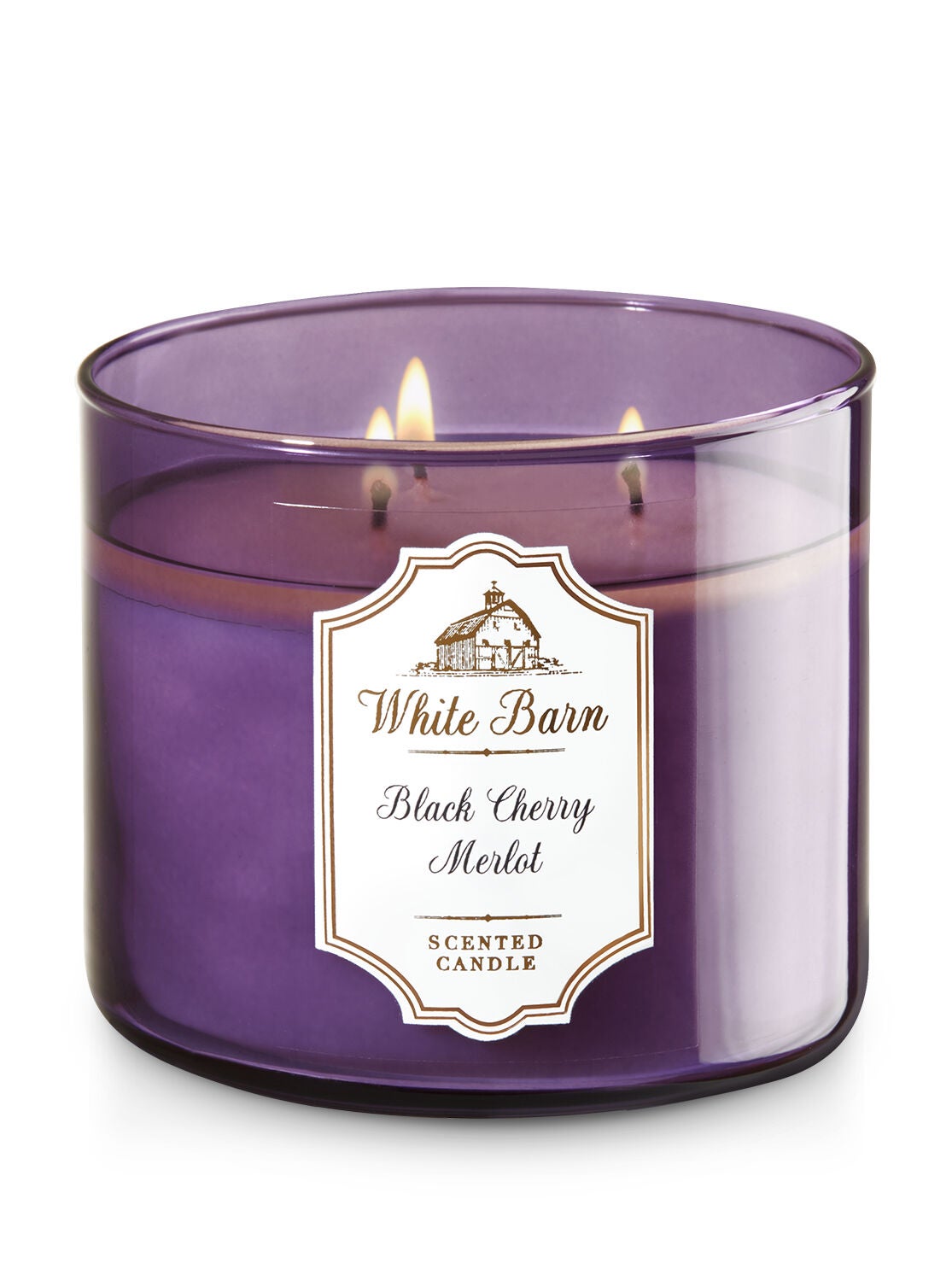 White Barn Black Cherry Merlot 3-Wick Candle - Bath And Body Works