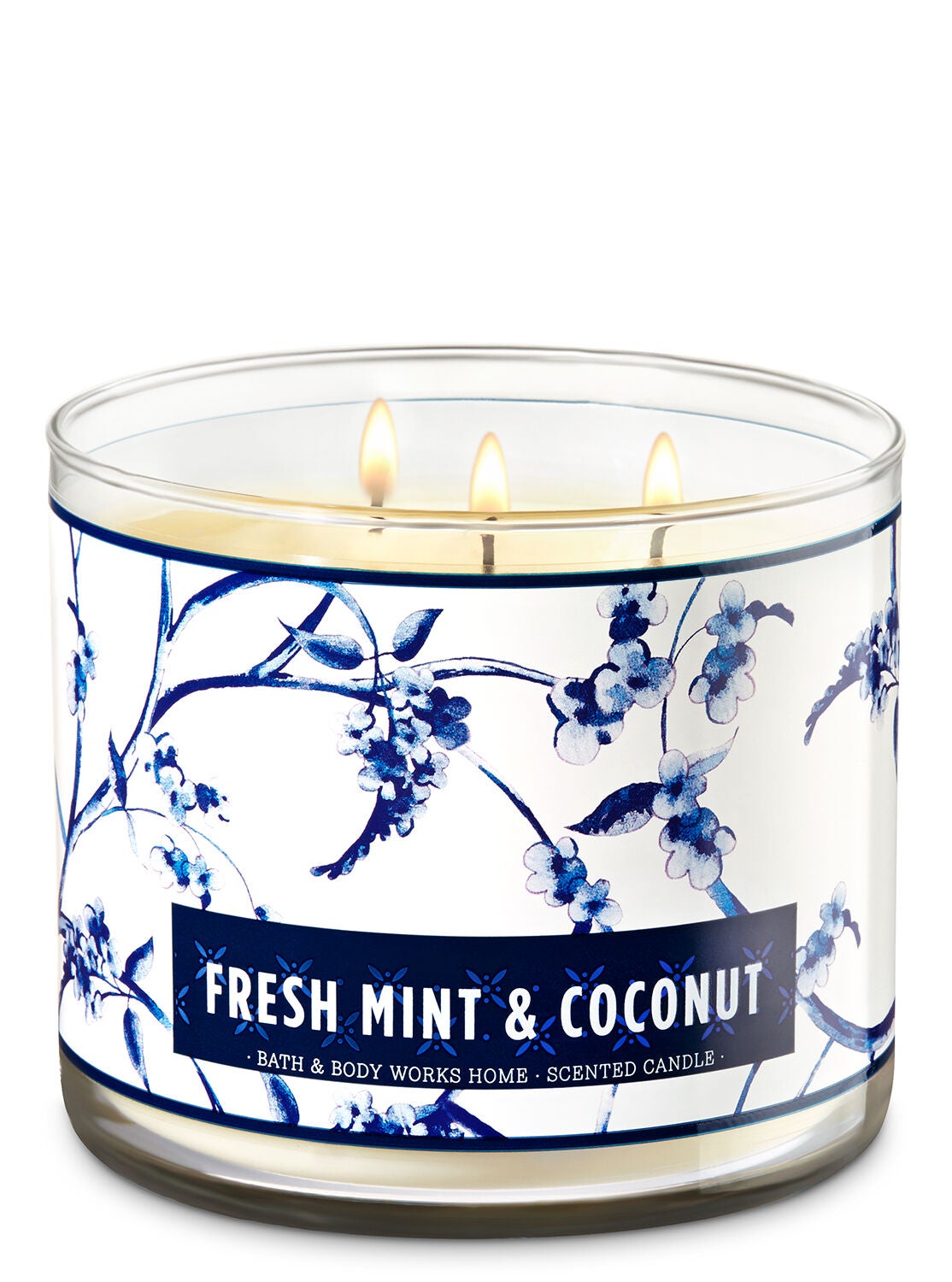 Fresh Mint & Coconut 3-Wick Candle - Bath And Body Works