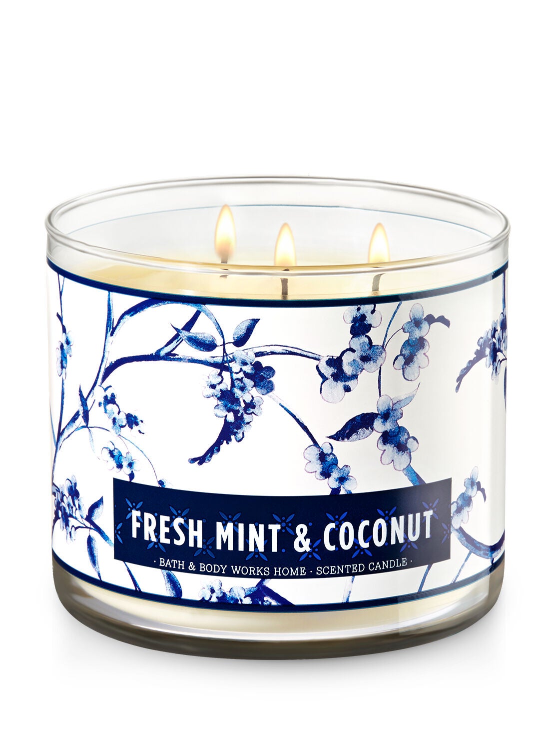 Fresh Mint & Coconut 3-Wick Candle - Bath And Body Works