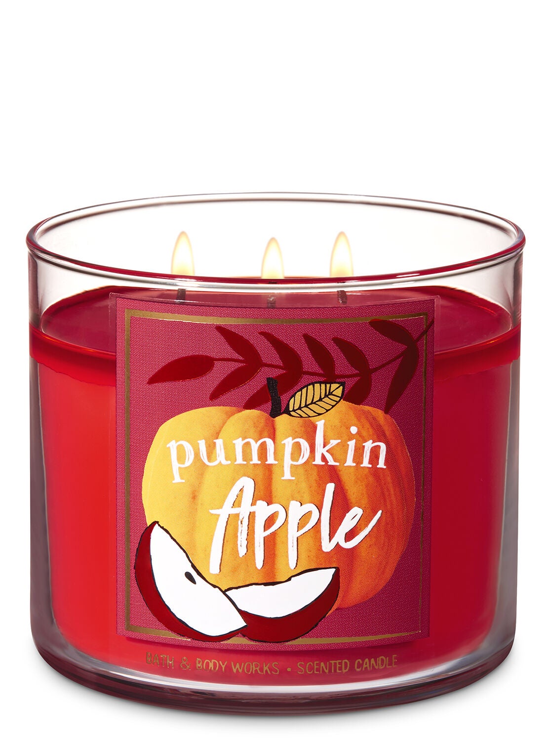 Pumpkin Apple 3-Wick Candle - Bath And Body Works